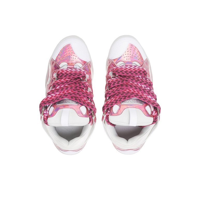 Lanvin Women's Curb Sneaker 'Metallic Pink' - POIZON