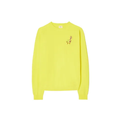 TORY BURCH Cashmere Sweaters Women's Bright Lemon