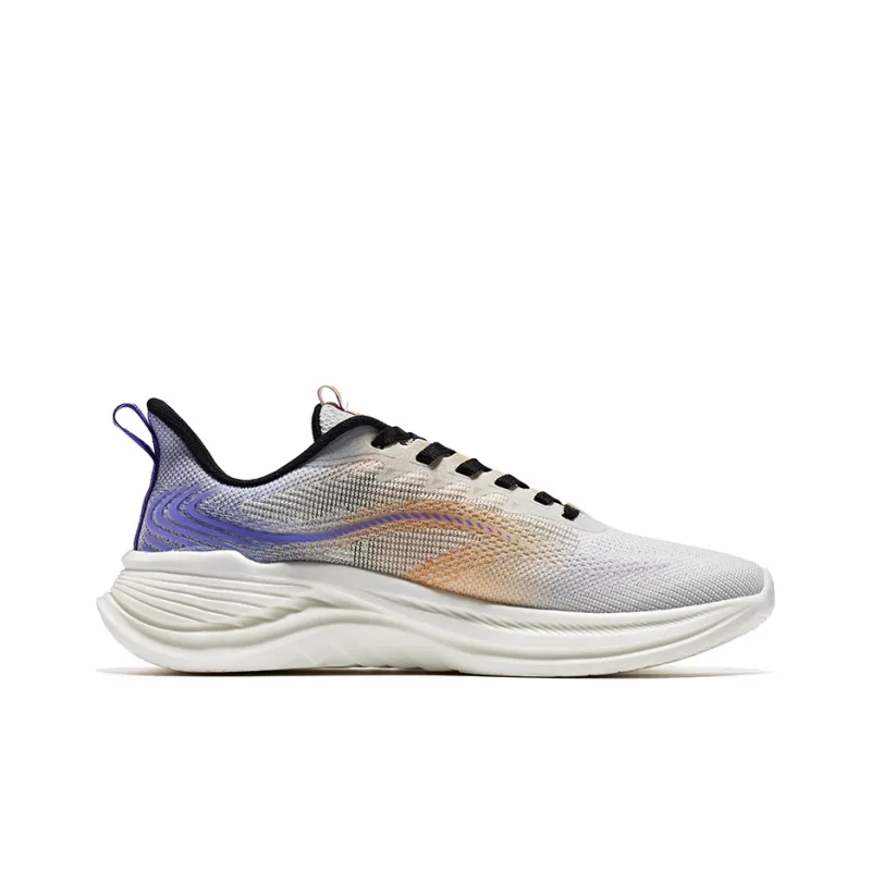 Erke Lightning 2.0 Slip Resistant Breathable Low Top Running Shoes Men's Gray Orange-1