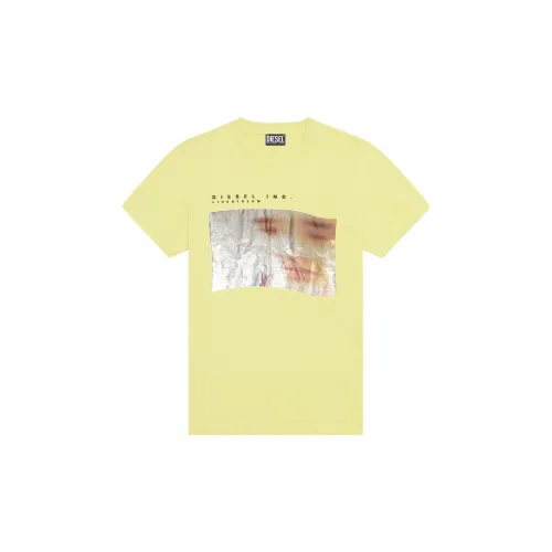 DIESEL T-Shirts Men Yellow