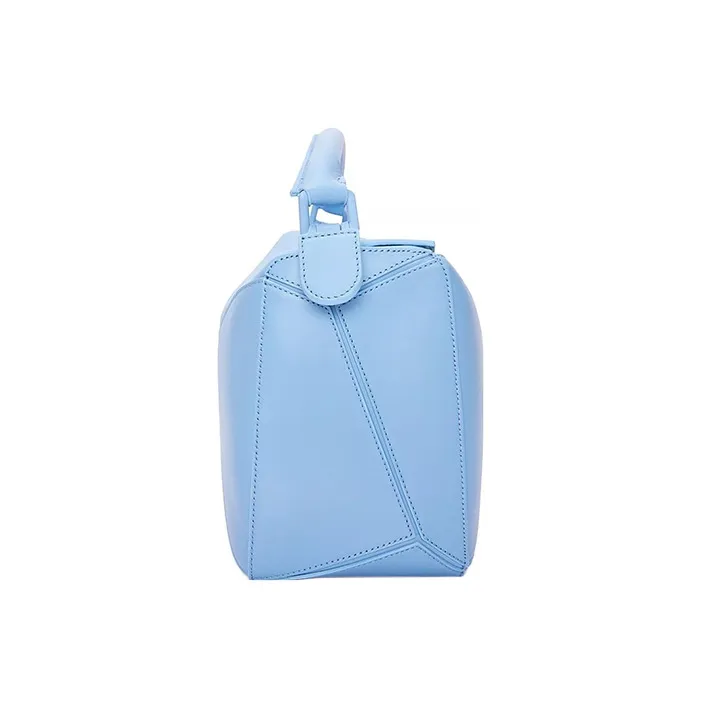 LOEWE Puzzle Bag In Satin Calfskin Olympic Blue-2