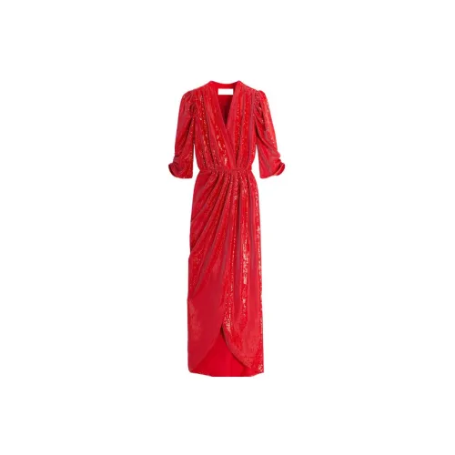 Lanvin Long-Sleeved Dresses Women's Bright Red