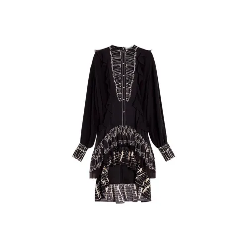 Lanvin Long-Sleeved Dresses Women's Black