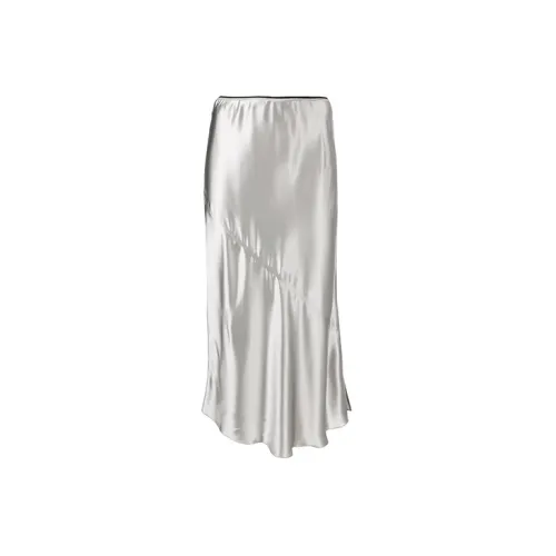 ERIKA CAVALLINI Casual Long Skirts Women's Silver Gray