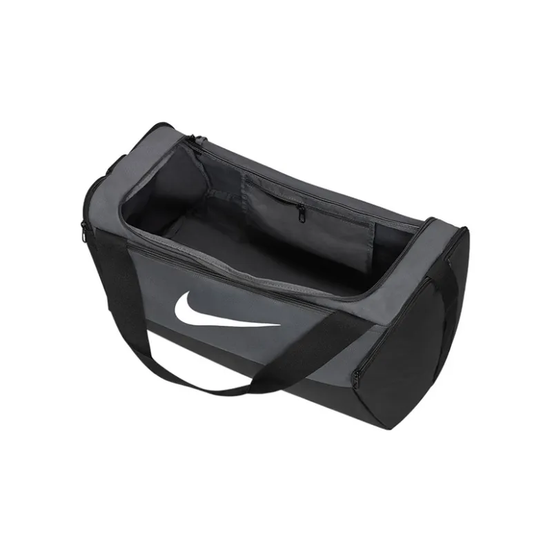 Nike Brasilia Polyester One Shoulder Crossbody Portable Luggage Bag, Gym Bag Trumpets Unisex Black Gray-3