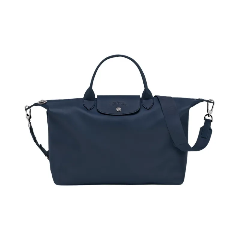 LONGCHAMP Cow Leather One Shoulder Handbags Large Size Women's Navy-0