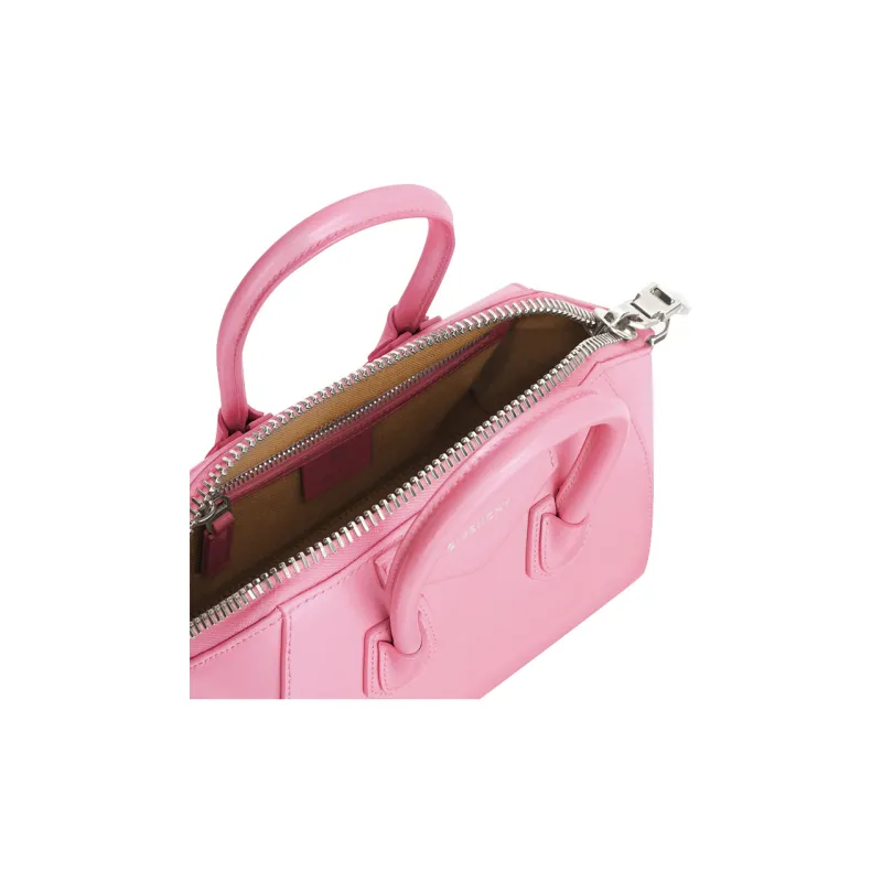 GIVENCHY Antigona Calfskin Shoulder Bag Crossbody Bag Handbag Mini Women's Pink-3