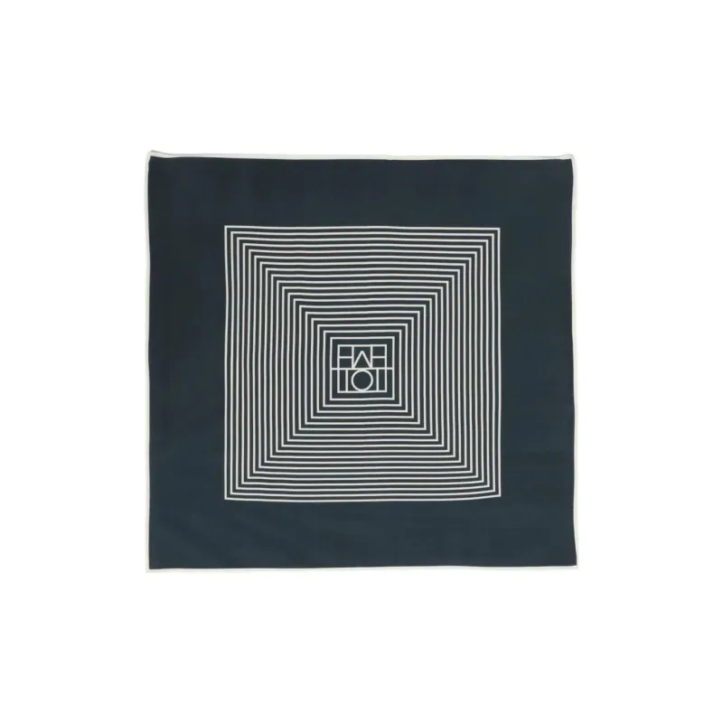 Toteme Silk Scarf Women's Blue Gray-0