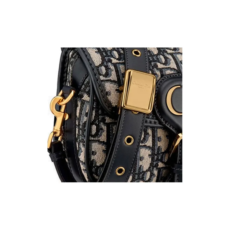 DIOR Bobby Fabric Handbag, Shoulder Bag, Crossbody Bag Trumpets Women's Denim Blue-6