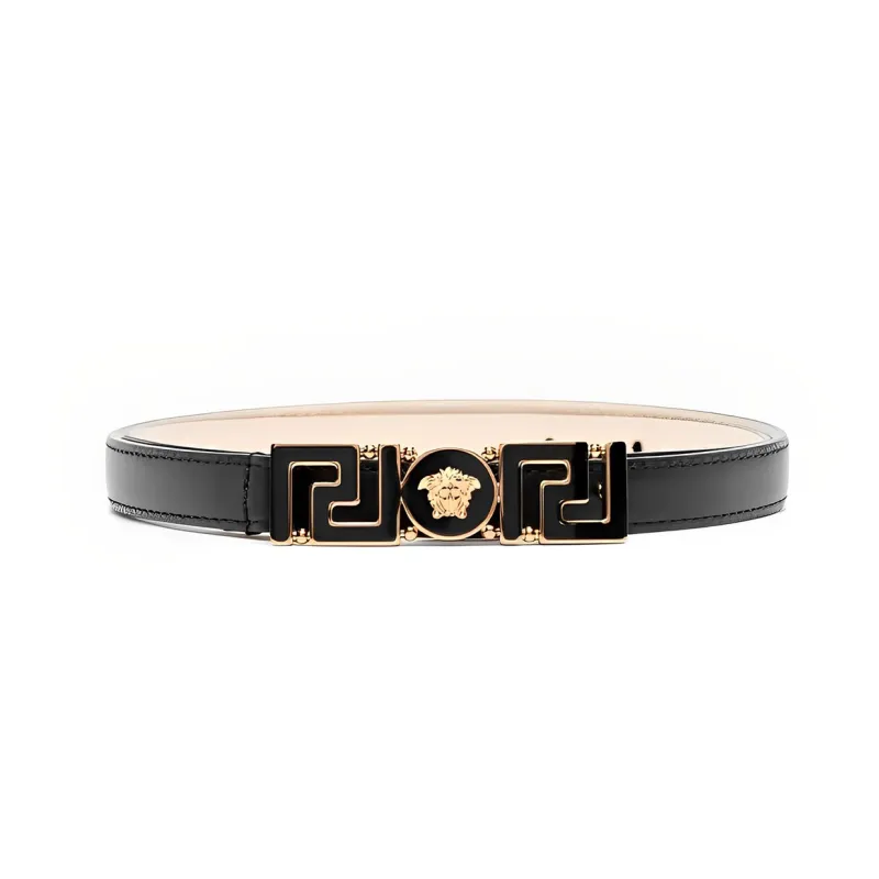 VERSACE Logo Detailed Buckle Belt-0