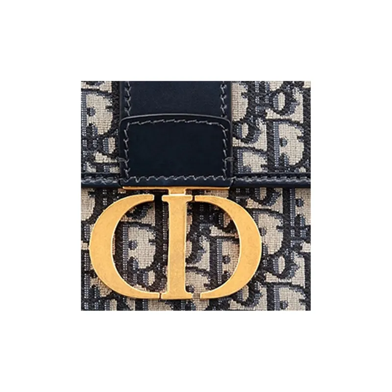 DIOR 30 Montaigne Bag Blue DIOR Oblique Jacquard-5