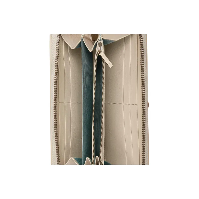 GUCCI Diana Leather Wallet Women's Beige-4