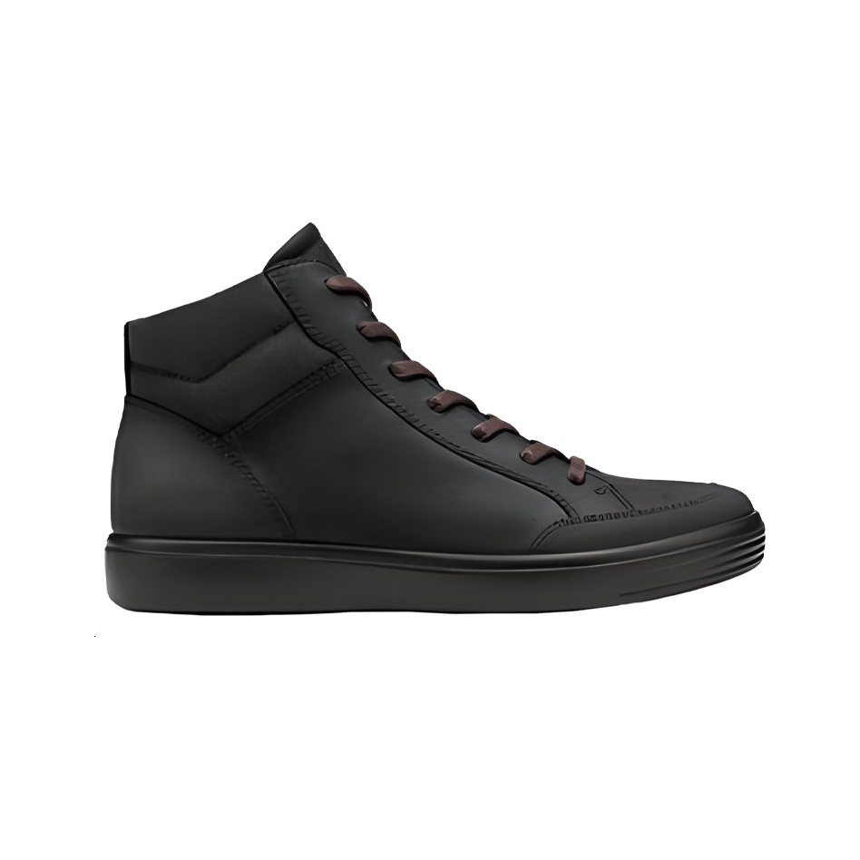 ecco black high tops