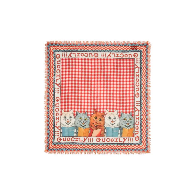 GUCCI Knit Scarves Baby Red-0