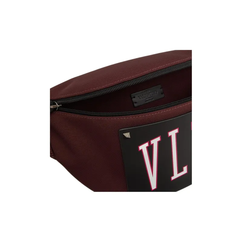 Valentino VLTN Nylon Shoulder Bag, Fanny Pack Men's Red/Black-5