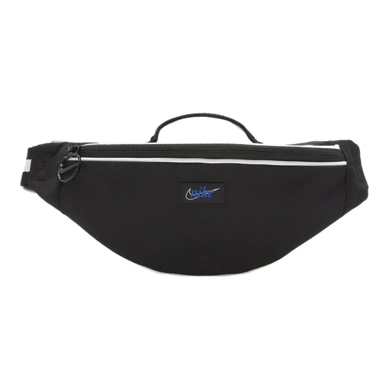 Nike Heritage Polyester One Shoulder Crossbody Fanny Pack Small Size Unisex Black-0