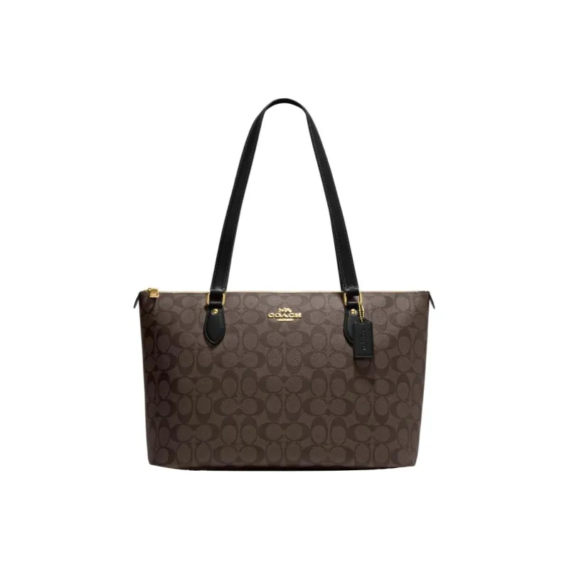 COACH Zip Top Tote Shoulder Bags-0