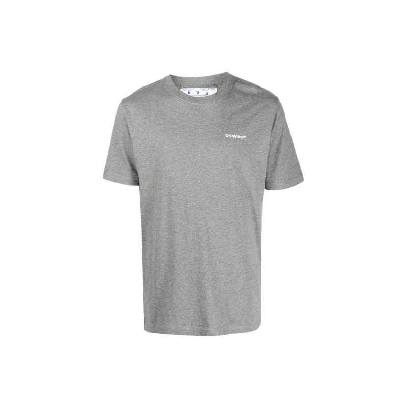 OFF WHITE Wave Outl Diag Slim S/S Tee-0