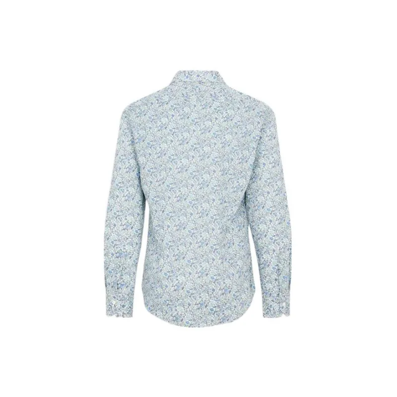 Paul Smith Floral Printed Curved Hem Shirt-1