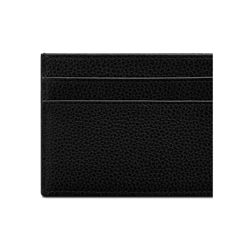 DIOR Shawn Collaboration Cow Leather Card Holder Unisex Black-3