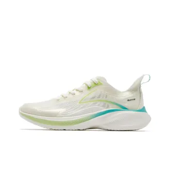 QIAODAN Light Speed 2.0Plus Cushioning Breathable Low Top Running Shoes Men's Ivory
