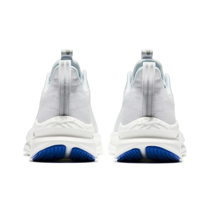 Erke Yuqing Cushioning Wear-Resistant Low-Top Running Shoes Men's White Blue-3