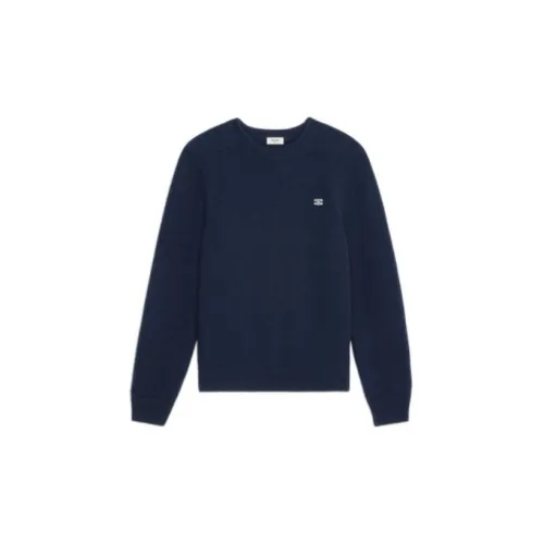 CELINE DYSFUNCTIONAL BAUHAUS Men's Collections Cashmere Sweaters Men Marine Blue