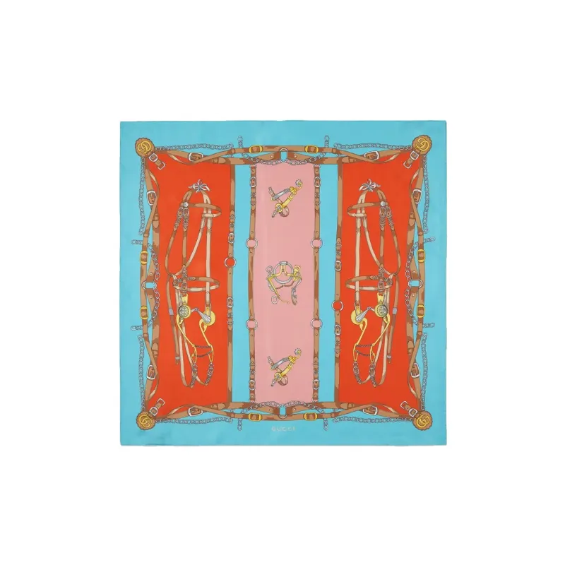 GUCCI Harness Double G Print Scarf-0