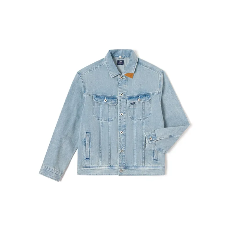 Lee Denim Jackets Men Light Blue-1
