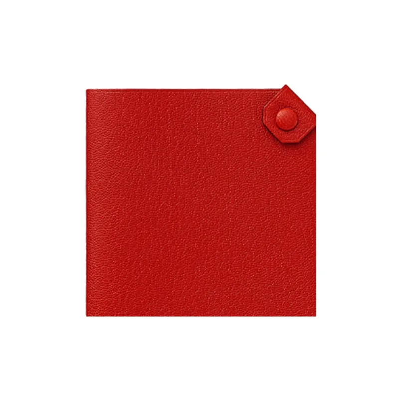 HERMES Tarmac Chamkila Goat Skin Clutch Card Holder Passport Holder Women's S3 Rouge De Coeur Heart Red-1