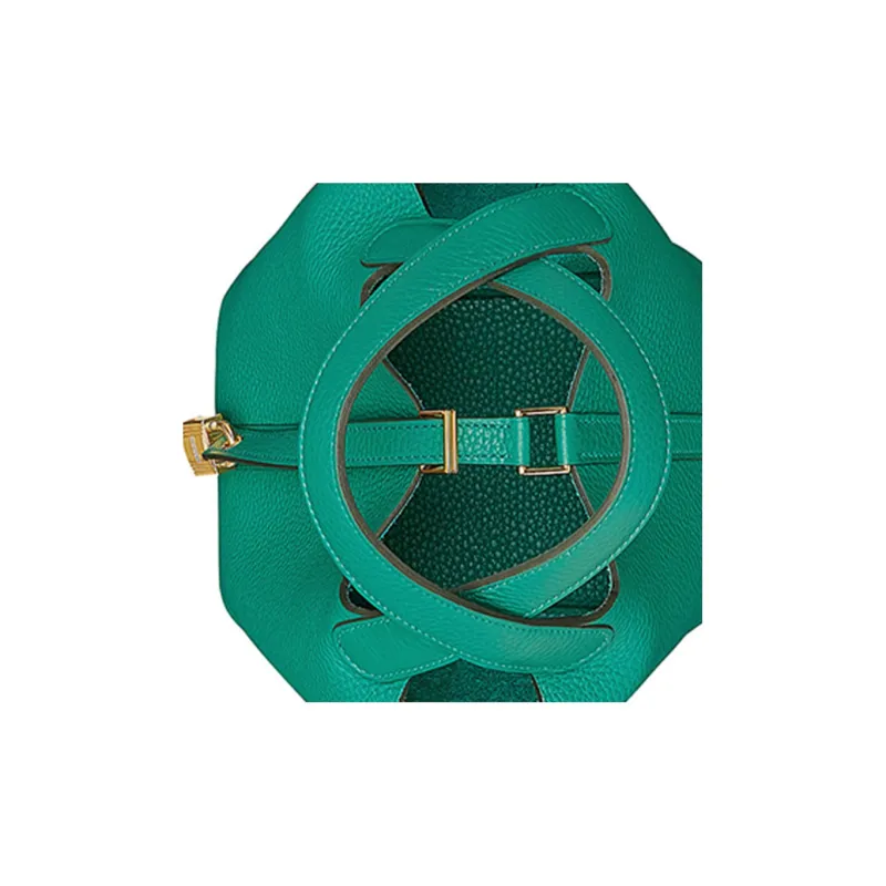 HERMES Picotin Lock Clemence Bullock Leather Basket Bag Handbag Bucket Bag Women's New Verona Green-3