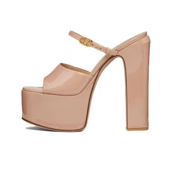 Valentino Tan Go Odor Resistant Slide Slippers Women's Nude Pink
