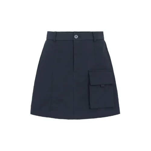 URBAN REVIVO Cargo Short Skirts Women's Jet Black