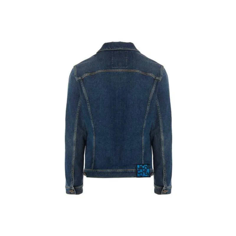 JACOB COHEN Logo-patch Denim Jacket-1
