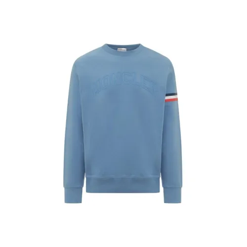 Moncler Sweatshirts Men Light Blue