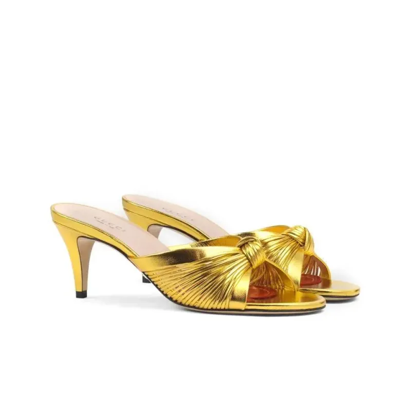 GUCCI Knot Detail Sandals-2