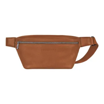 LONGCHAMP Le Foulonné Cow Leather Shoulder Bag Crossbody Bag Fanny Pack Men's Brown