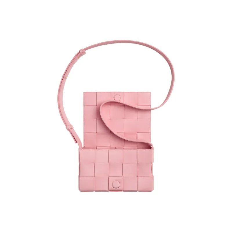 Bottega Veneta CASSETTE Pillow Bag Lambskin Tofu Bag, Shoulder Bag, Crossbody Bag Trumpets Women's Pink-3