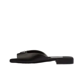 PRADA Flat Satin Sandals