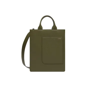 Valextra Calfskin Shoulder Bag, Crossbody Bag, Handbag Mini Women's Army Green