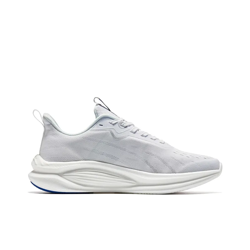 Erke Yuqing Cushioning Wear-Resistant Low-Top Running Shoes Men's White Blue-1