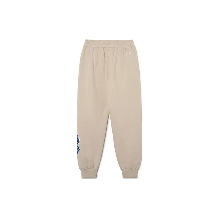 MLB Knitted Sweatpants Unisex Light Beige-1