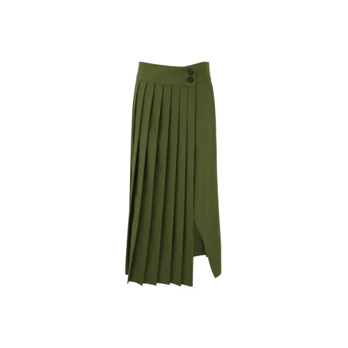 Golden Goose Casual Long Skirts Women's Green