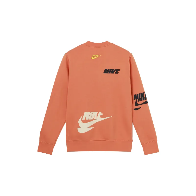 Nike Sportswear Essentials Series Sweatshirts Men Orange-1
