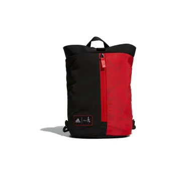 Adidas Polyester Bucket Bag Backpack Regular Men's Red Black