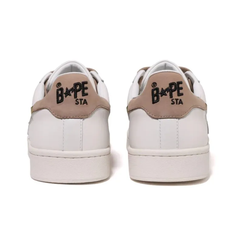 BAPE A BATHING APE Skull Sta White Beige-3