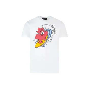 DSQUARED 2 Graphic Printed Crewneck T Shirt