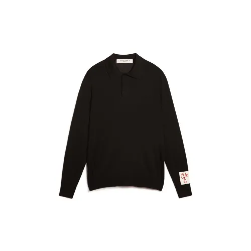 Golden Goose Long-sleeve Knitted Polo Shirt