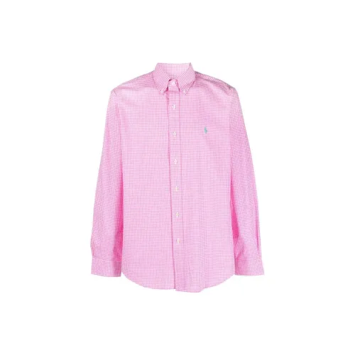 Polo Ralph Lauren Shirts Men Rose Pink