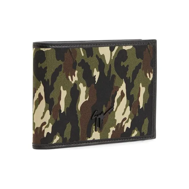 giuseppe zanotti Albert Camouflage-print Bi-fold Wallet-1